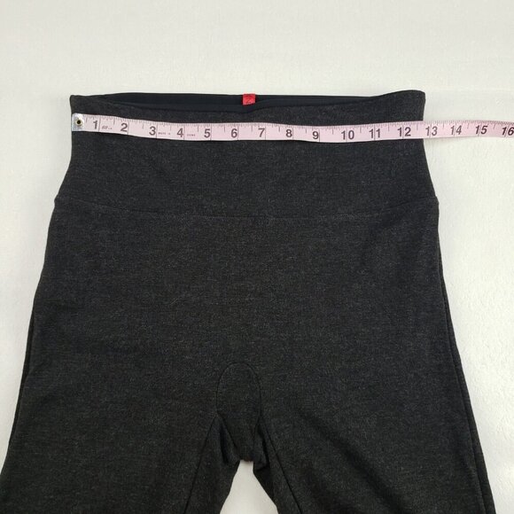 Spanx Gray Ponte Pant Womens Medium Shaping Pull On Gusseted Stretch Skinny - Picture 8 of 8